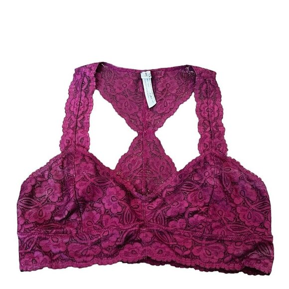 FREE People Intimately Bralette Lace Racerback sz(M) - Picture 3 of 9